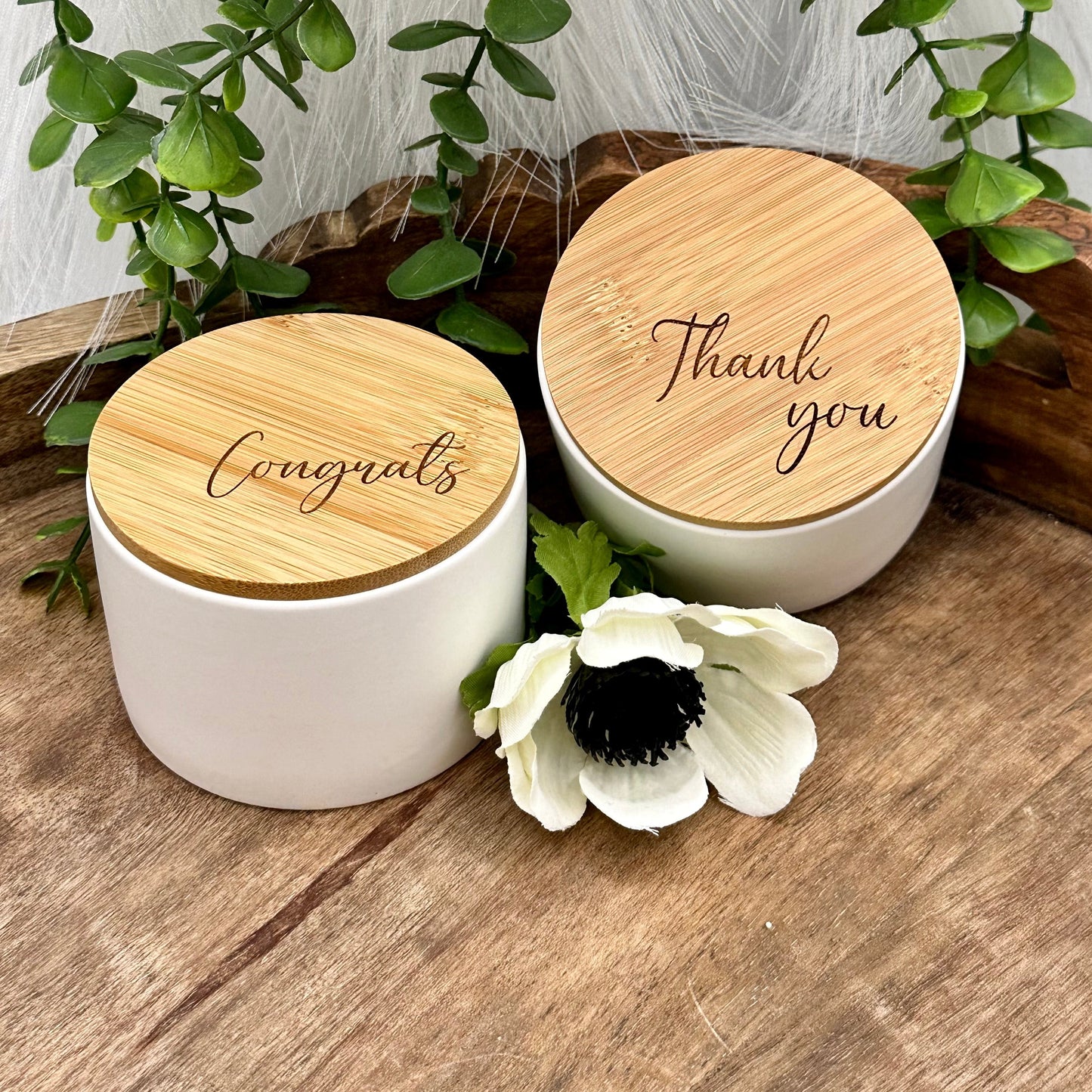 Ceramic Sentiment Candle