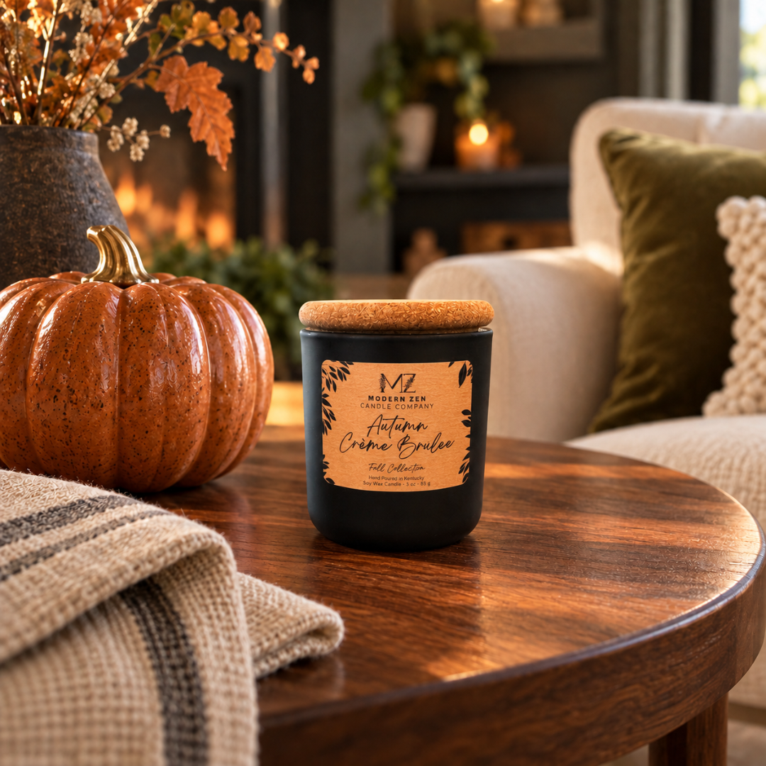 Autumn Creme Brulee Mini Candle