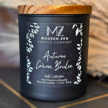 Autumn Crème Brulee Soy Candle - Capturing the Essence of Fall