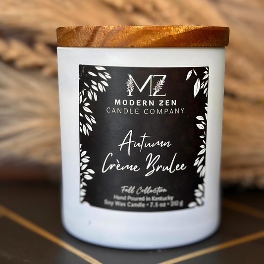 Autumn Crème Brulee Soy Candle - Capturing the Essence of Fall