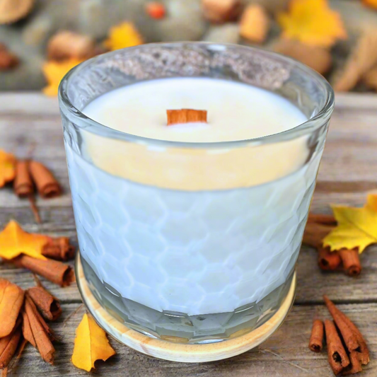 Autumn Crème Brulee Soy Candle – Best-Selling Fall Scent with Crackling Wood Wick