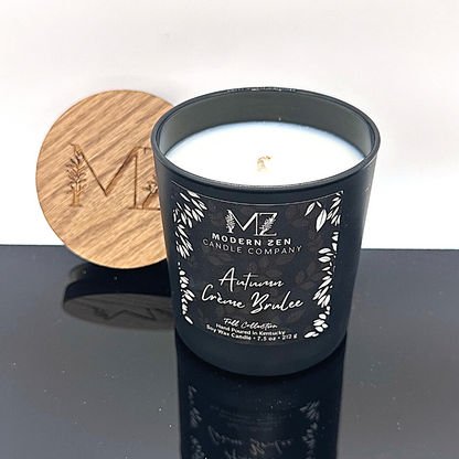 Black Autumn Creme Brulee oy Candle