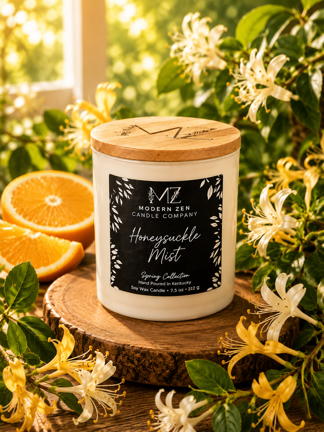 Honeysuckle Mist Soy Candle