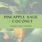 Pineapple Sage + Coconut Wood Wick Soy Candle (SPRING)
