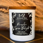 Hand Poured Black or White Cotton Wick Soy Candles - 7.5 oz