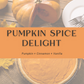 Mini Pumpkin Spice Delight Soy Candle - 3 oz Limited Edition Scent