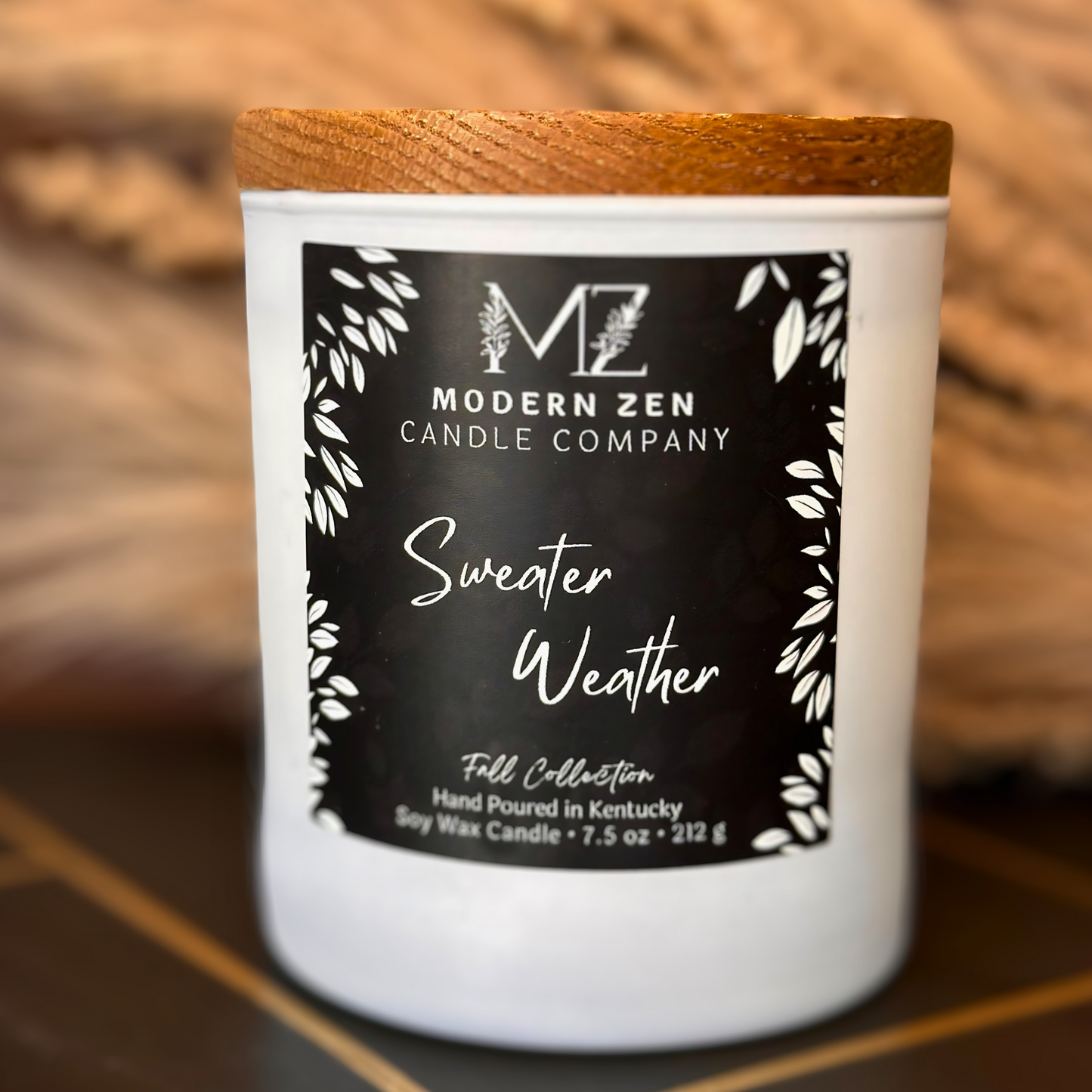 Sweater Weather Soy Candle – Cozy Fall Vibes for Your Home