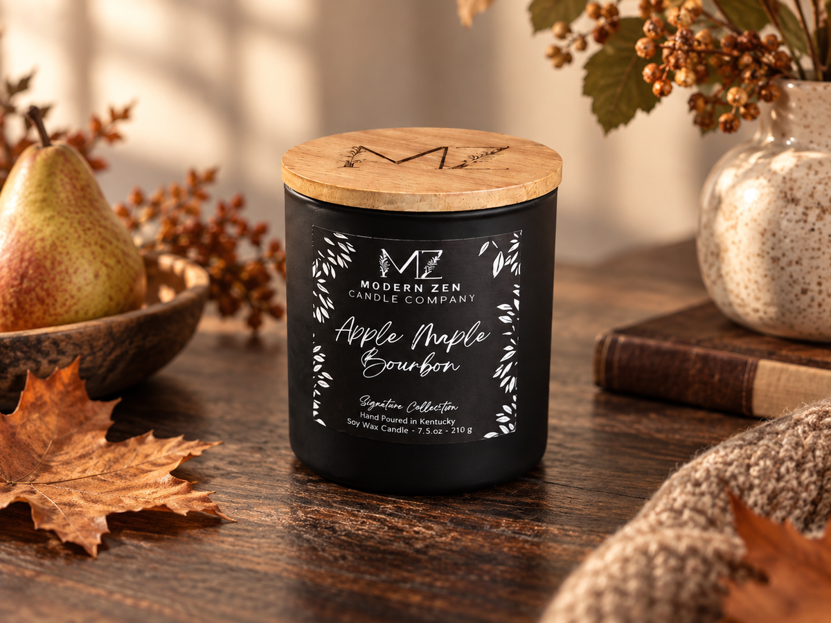 Apple Maple Bourbon Soy Candle – 7.5 oz