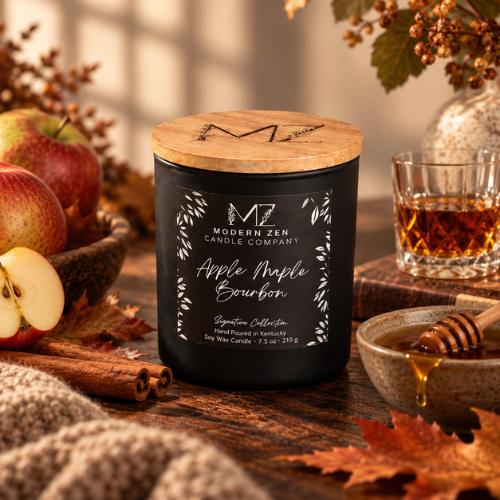 Apple Maple Bourbon Soy Candle – 7.5 oz