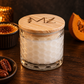 Autumn Crème Brûlée Modern Hex Wood Wick Soy Candle