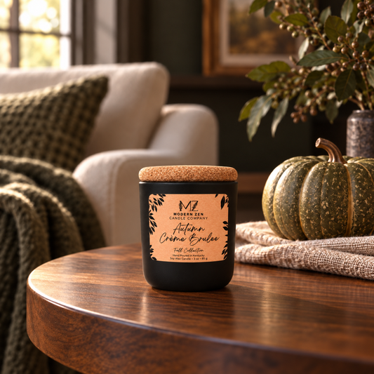 Autumn Creme Brulee Mini Candle