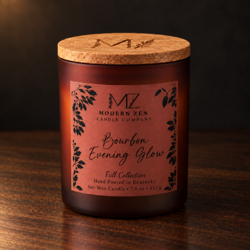 Bourbon Evening Glow Soy Candle