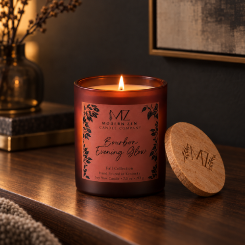 Bourbon Evening Glow Soy Candle