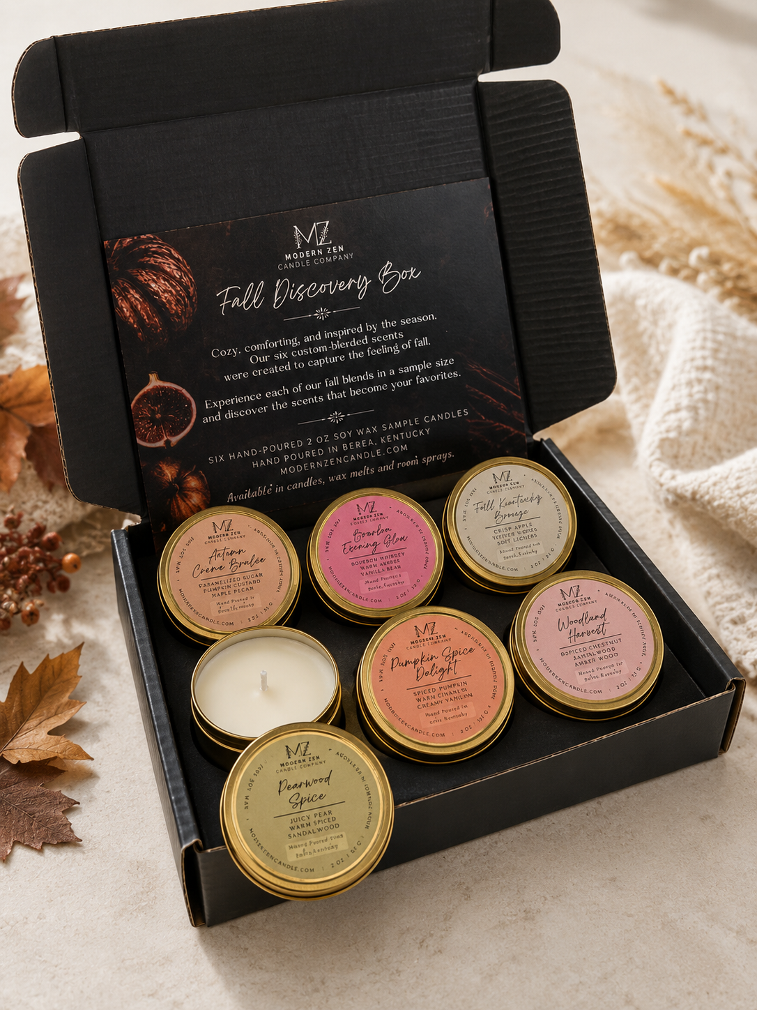 Fall Discovery Box Candle Sampler Set