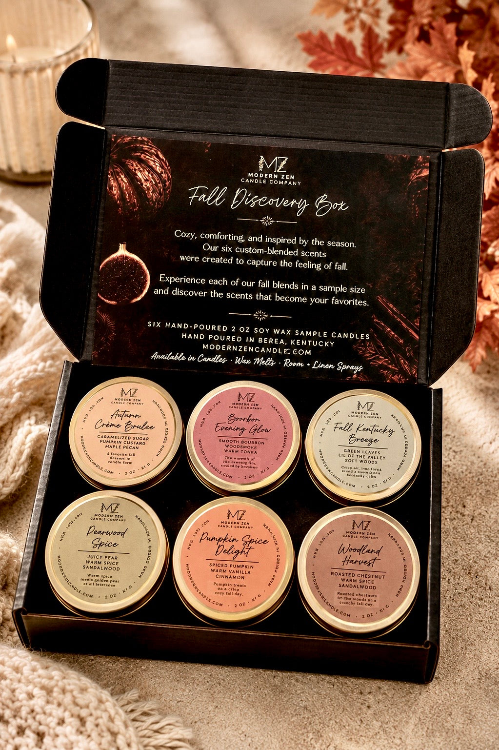 Fall Discovery Box Candle Sampler Set