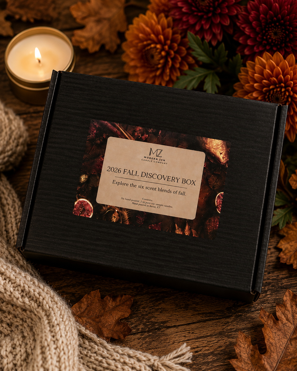 Fall Discovery Box Candle Sampler Set