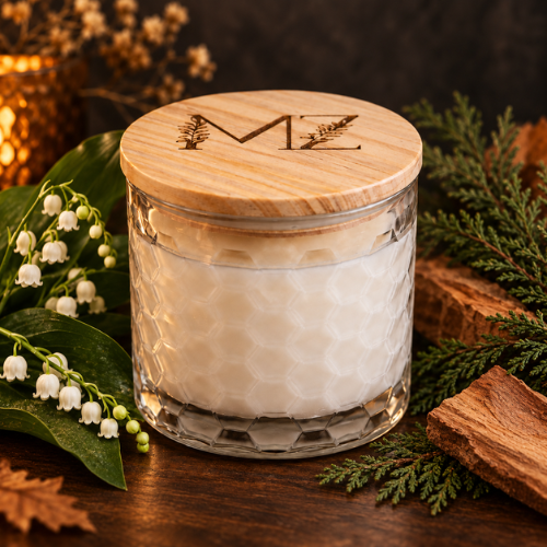 Fall Kentucky Breeze Modern Hex Wood Wick Soy Candle