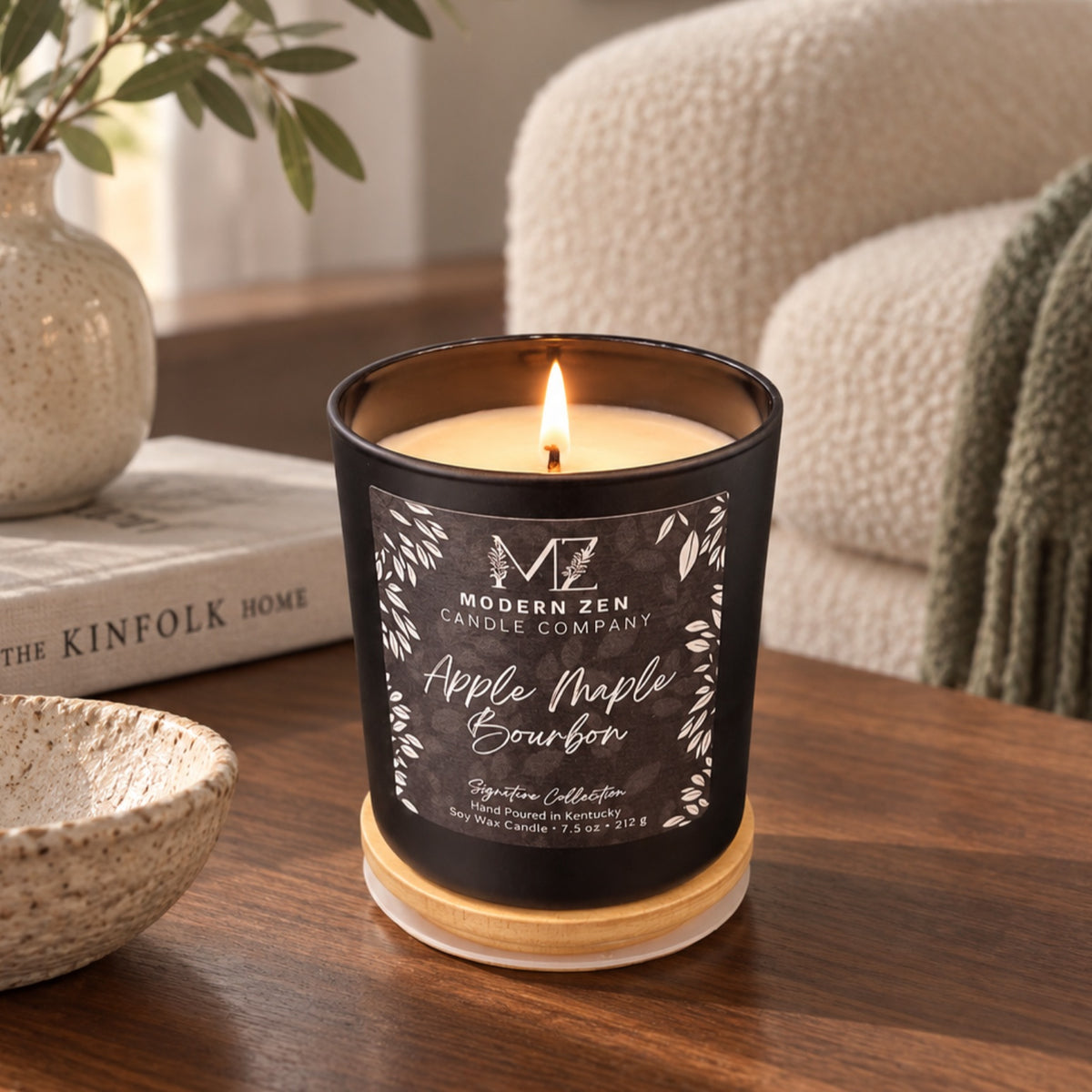 Apple Maple Bourbon Soy Candle – 7.5 oz