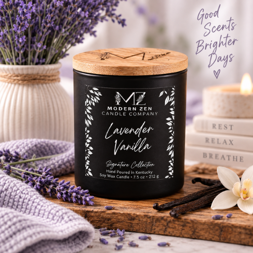 Lavender Vanilla Soy Candle