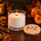 Pumpkin Spice Delight Modern Hex Wood Wick Soy Candle