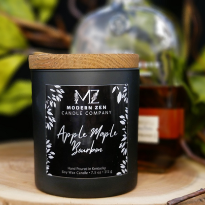 Apples & Maple Bourbon, Rustic Tin Soy Candle