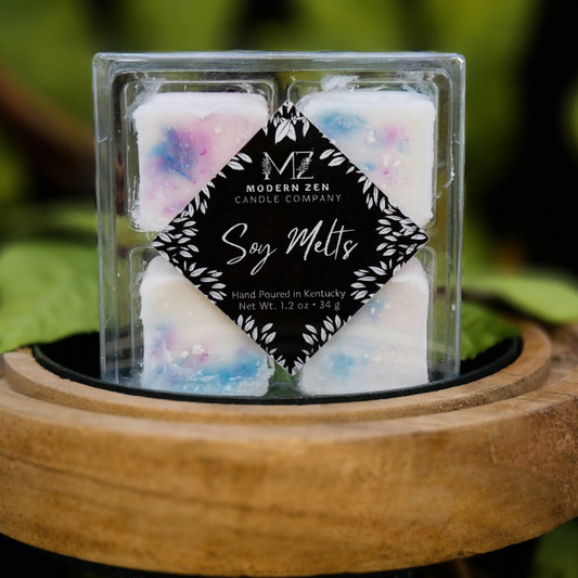 Mahogany Teakwood Designer Soy Melts – Modern Zen Candle Company