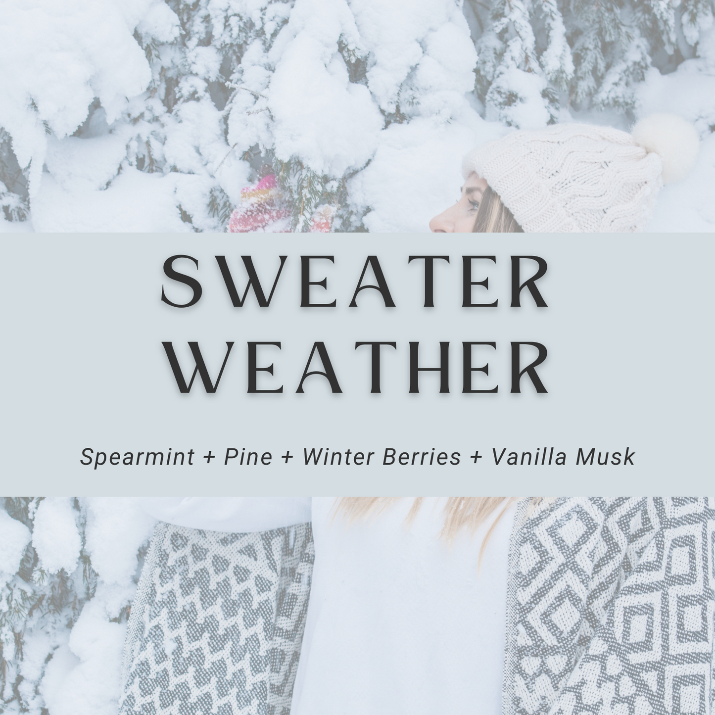 Sweater Weather Soy Candle - 11 oz | Crackling Wood Wick | Autumn Scent